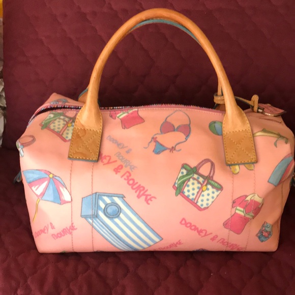 Dooney n Bourke pink summertime design purse - Picture 2 of 4
